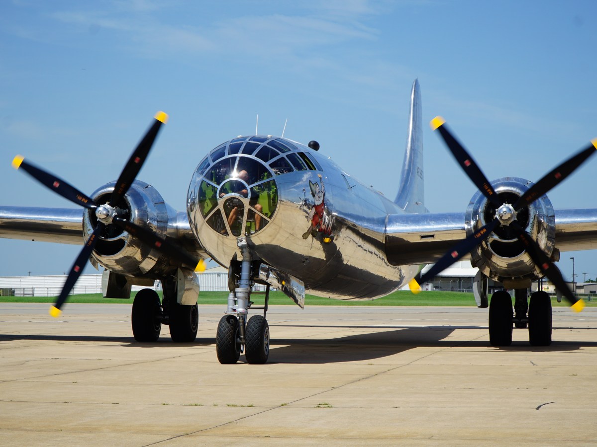 WWII-era B-29 bomber makes visit to OKC with special crew on board